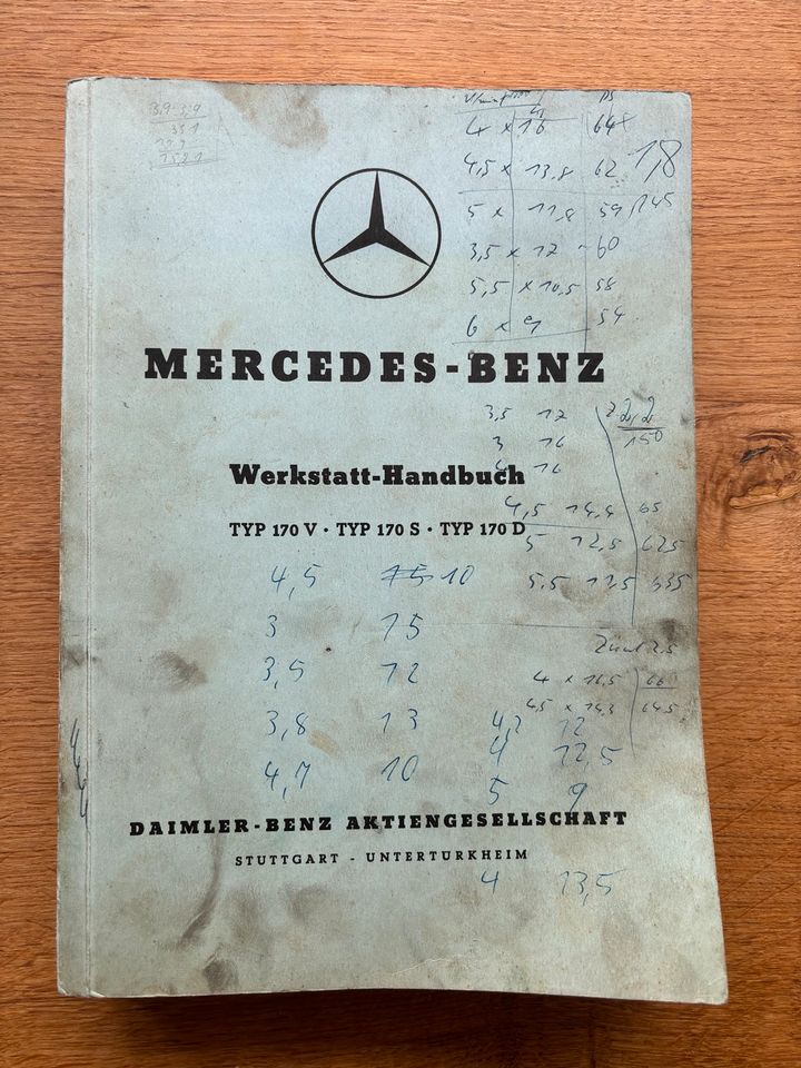 Mercedes-Benz Werkstatt- Handbuch in Freudenberg