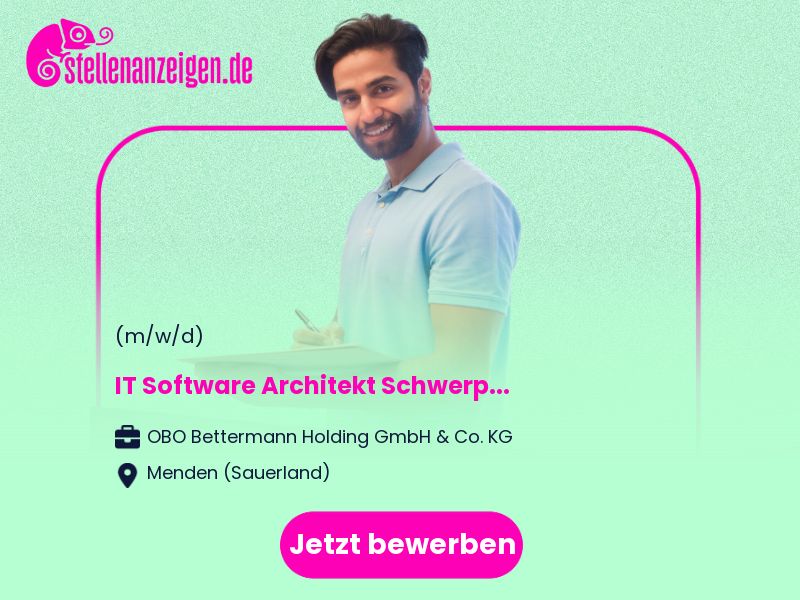 IT Software Architekt (m/w/d) in Menden