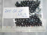 200 glänzend anthrazitfarbige Perlen - ca 3,5 - 5 mm Rheinland-Pfalz - Reich Vorschau