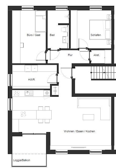 Barrierefreie Neubauwohnung in grüner sowie stadtnaher Lage von Tecklenburg in Tecklenburg