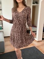 Neuwertiges Kleid Zero Leo Print XS mit Gürtel Bayern - Rosenheim Vorschau