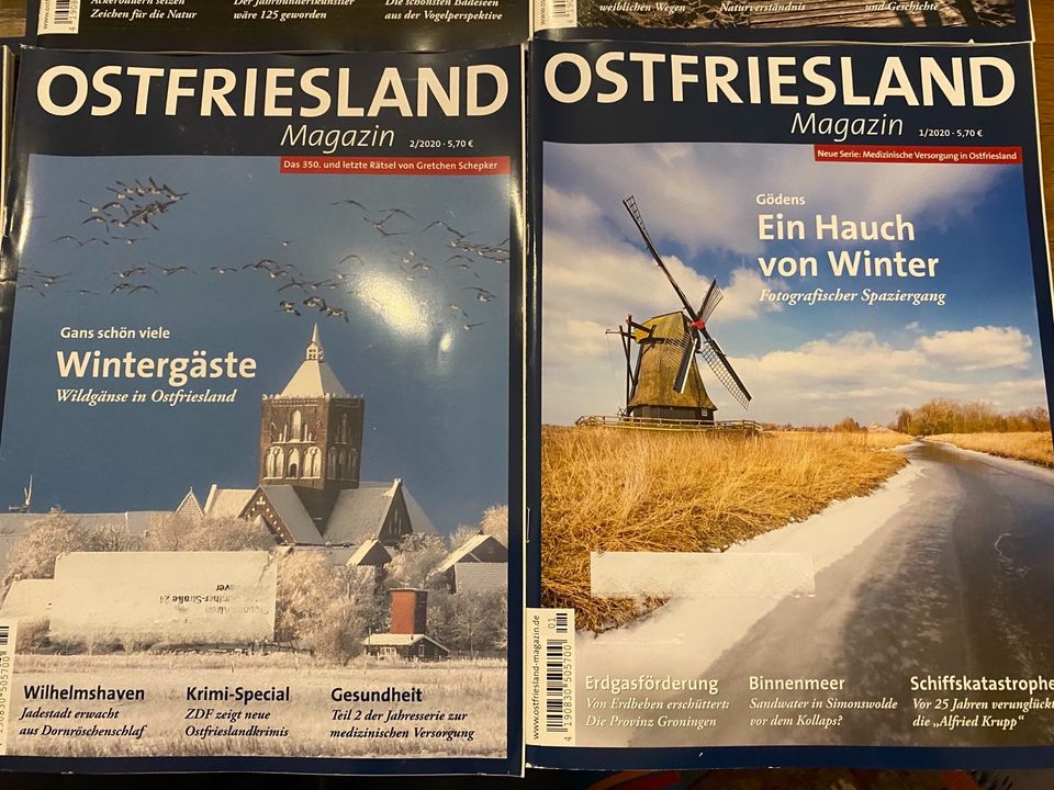 Ostfriesland Magazin OMA 12 Hefte kompletter Jahrgang 2020 in Schortens