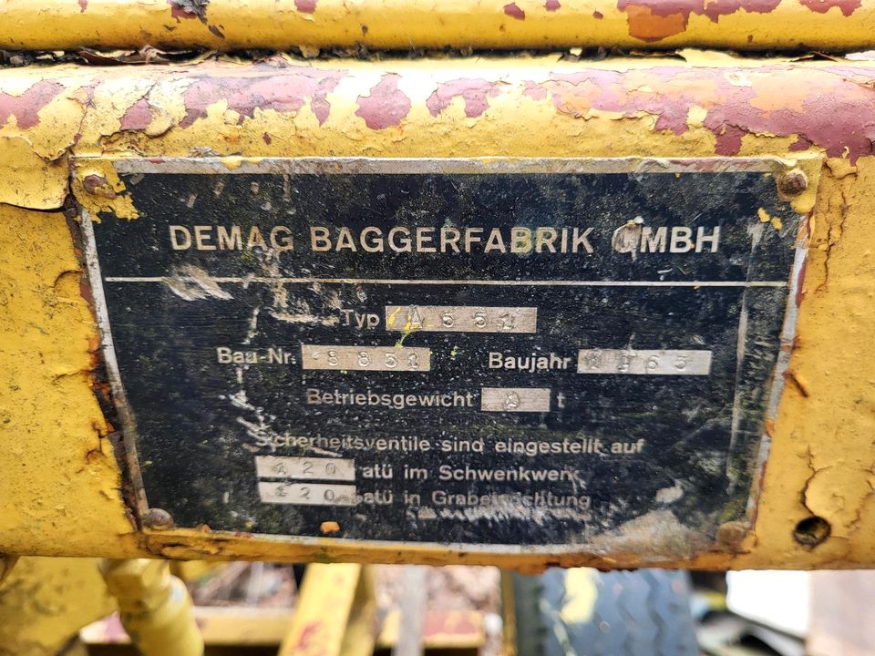 Demag A 551 Anbaubagger Unimog Bagger Oldtimer 1965 in Weiden (Oberpfalz)