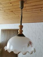 Hängelampe Küchenlampe höhenverstellbar mit Glasschirm Sachsen - Claußnitz Vorschau