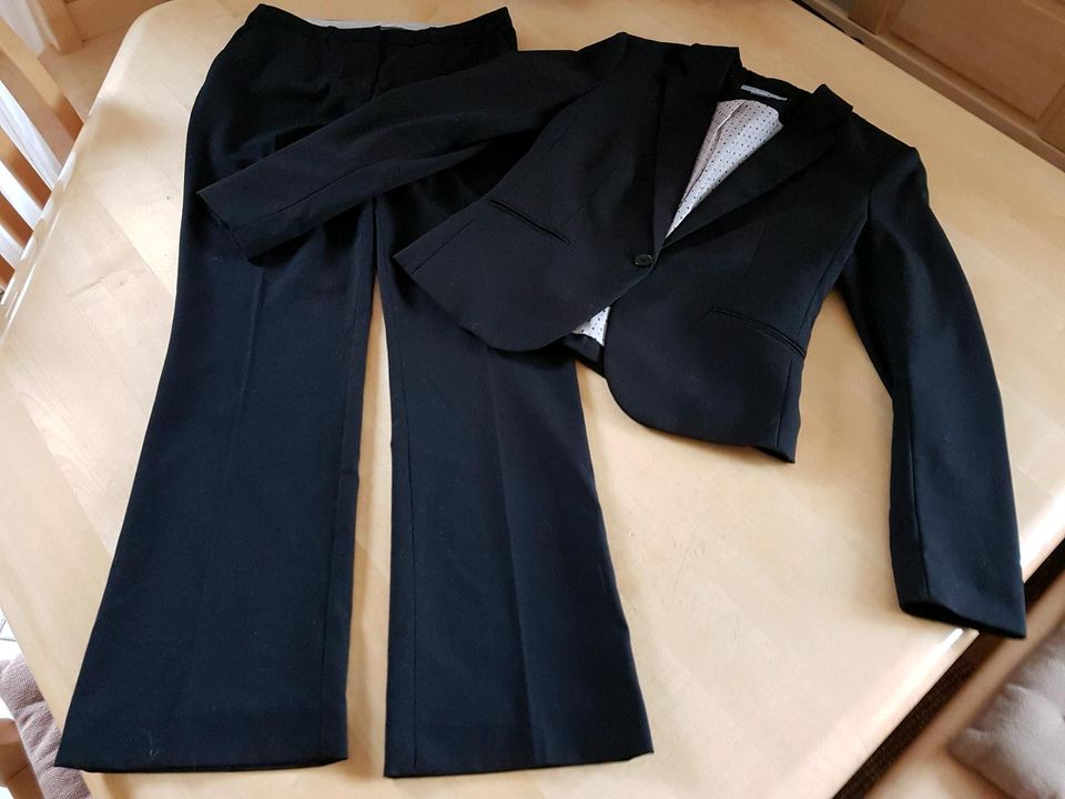 Hosenanzug Blazer Anzughose schwarz H&M in Pleiskirchen