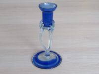 Blauer Glas Kerzenständer für Stabkerzen/Tafelkerzen 17 cm hoch Bayern - Issigau Vorschau