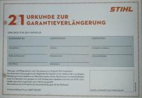 STIHL 2+1 GARANTIEVERLÄNGERUNG 1 JAHR Bayern - Weiding Vorschau