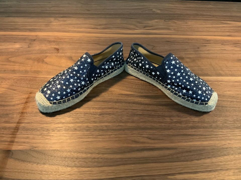 Chillegs Espadrilles Schuhe Damen Gr. 40 blau Sterne Glitzer in Staufen im Breisgau