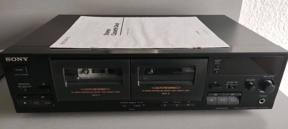 SONY Doppelkassettendeck TC - WR 465 Tapedeck Auto Reverse HX-Pro in Berlin