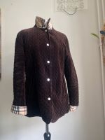 Burberry gesteppte Jacke Samt braun schokolade Muster M Hamburg-Nord - Hamburg Winterhude Vorschau