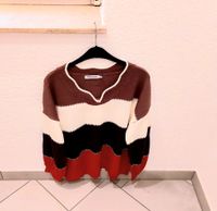 Strick-Pullover gestreift Gr.L (44) Farbe Rot/Braun/Cremeweiß Nordrhein-Westfalen - Schwerte Vorschau