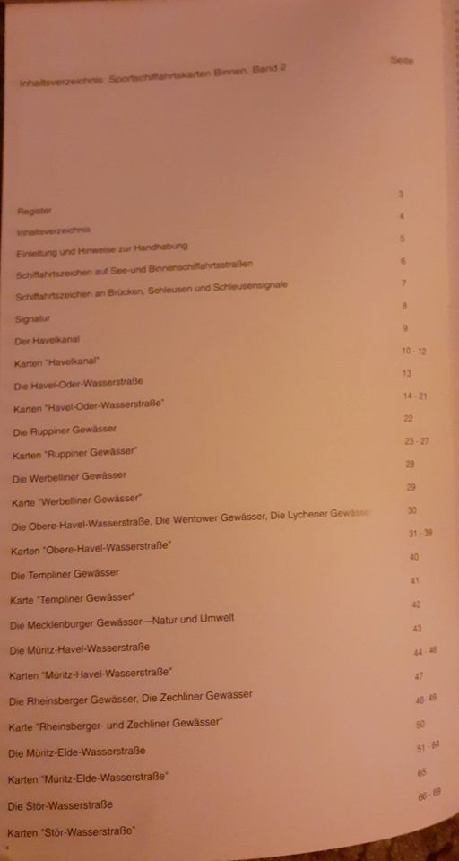 Schiffahrtskarte Binnen - Teil 2 - Sportschiffahrt 1992 in Luckenwalde