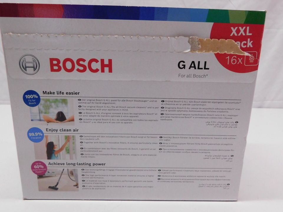 Staubsaugerbeutel Bosch Typ BBZ16GALL aktuelle Serien 16x #SO09 in Bodenwöhr
