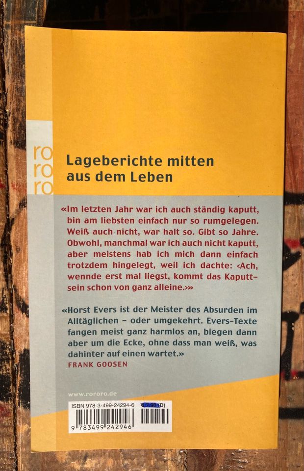 Gefühltes Wissen von Horst Evers in Schiffdorf