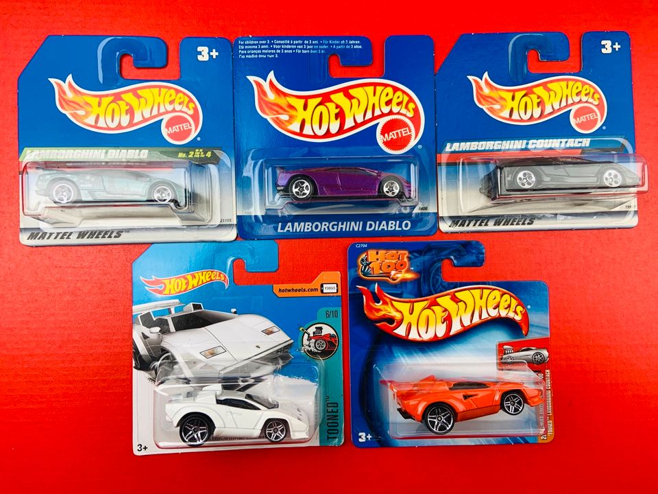 Hot Wheels Lamborghini Sammlung 113 Stück OVP STH Diablo Countach in Bad Doberan