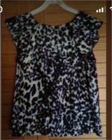 Gr. S neuw. kurzärml. blau-weiß gemusterte ZARA BASIC Bluse Becheln - Becheln Vorschau