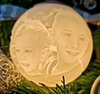 Foto Kugel Weihnachtskugel 3D Druck Lithophane mit LED Geschenk Rheinland-Pfalz - Dittweiler Vorschau