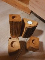 Kerzenhalter Holz Dekoration Set Niedersachsen - Bothel Vorschau