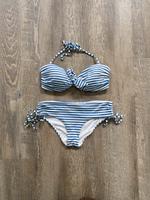 H&M Bikini S/36 M/38 trägerlos Blau weiß Streifen Niedersachsen - Hanstedt Vorschau