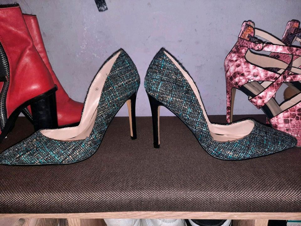 Pumps 39 Peeptoe Sandalette High Heels Party Schuhe in Düsseldorf