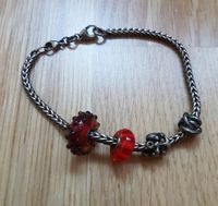 Pandora Trollbeads Armband 20cm Silber Glasperlen rot Nordrhein-Westfalen - Altena Vorschau