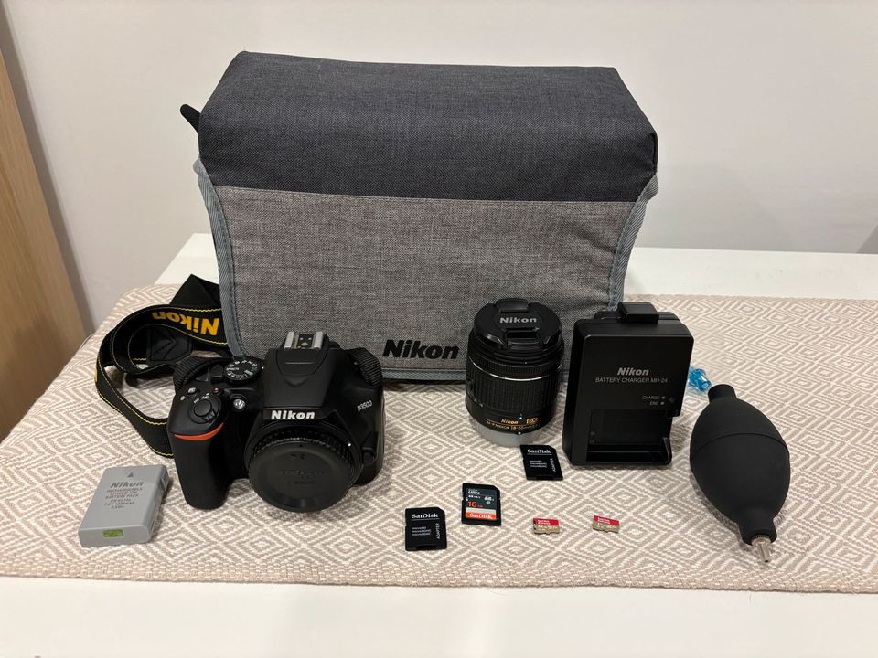 Nikon D3500 Set / neuwertig / Top Zustand in Worms