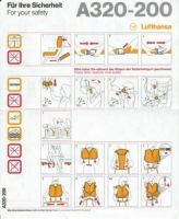 Safety Card A320-200er A320 A 320 - LH- Sicherheitsdatenblatt Thüringen - Jena Vorschau