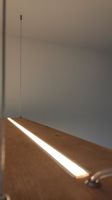 LED Esstisch-Lampe aus Massivholz mit Stahlseil-Aufhängung Eimsbüttel - Hamburg Lokstedt Vorschau