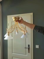 Deckenlampe Gold Metall mit Kristall Leuchter Niedersachsen - Rosengarten Vorschau