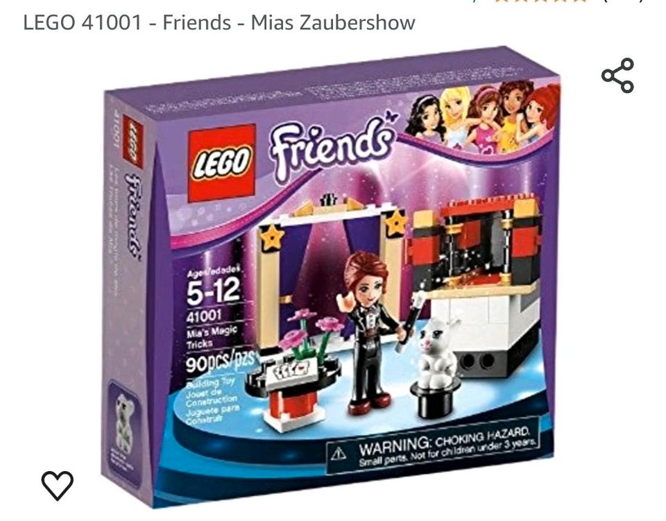 Lego Friends Mia's Zaubershow 41001 in Waldmünchen