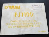 BETRIEBSANLEITUNG Bedienungsanleitung Handbuch YAMAHA FJ 1100 Bayern - Kirchenlamitz Vorschau