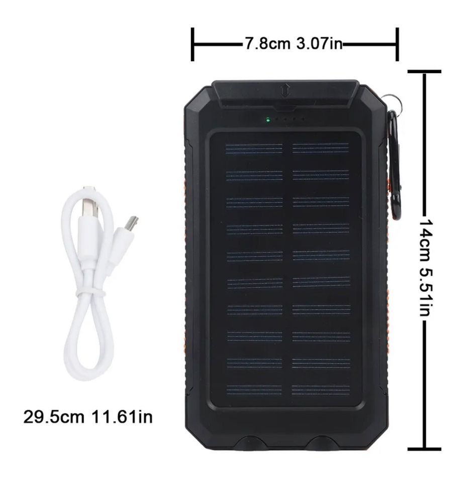 Solar Powerbank 30000maH tragbares kabelloses Solar Ladegerät in Bebra