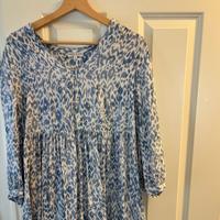Marie Lund Sommerkleid blau/weiß Gr.40 Nordrhein-Westfalen - Greven Vorschau
