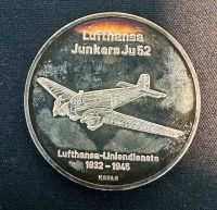 Deutschland Lufthansa Medaille Junkers JU 52 Feinsilber 999er Hessen - Groß-Gerau Vorschau