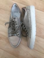 ORG ARA Sneakers Schuhe beige Glitzer Gr 9 40 41 Hessen - Linden Vorschau