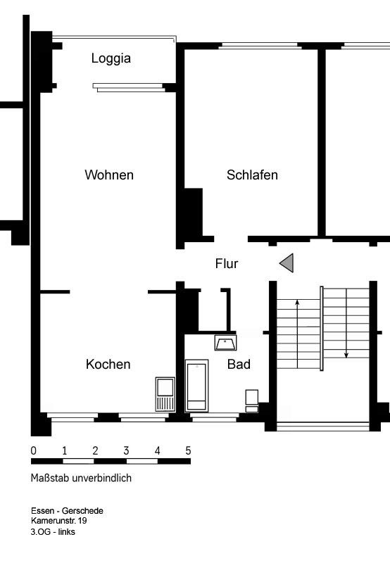 Schöne 2 Zimmer Wohnung in ruhiger Lage von Essen Gerschede! in Essen