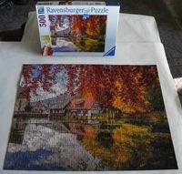 Puzzle Mühle am Blautopf; Ravensburger Puzzle 500 Teile komplett; Rheinland-Pfalz - Neustadt an der Weinstraße Vorschau