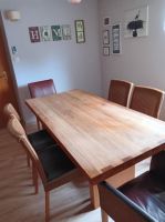 1 Holztisch Eiche u .6 Stühle, davon 2 mit Armlehnen Sachsen - Großschirma Vorschau