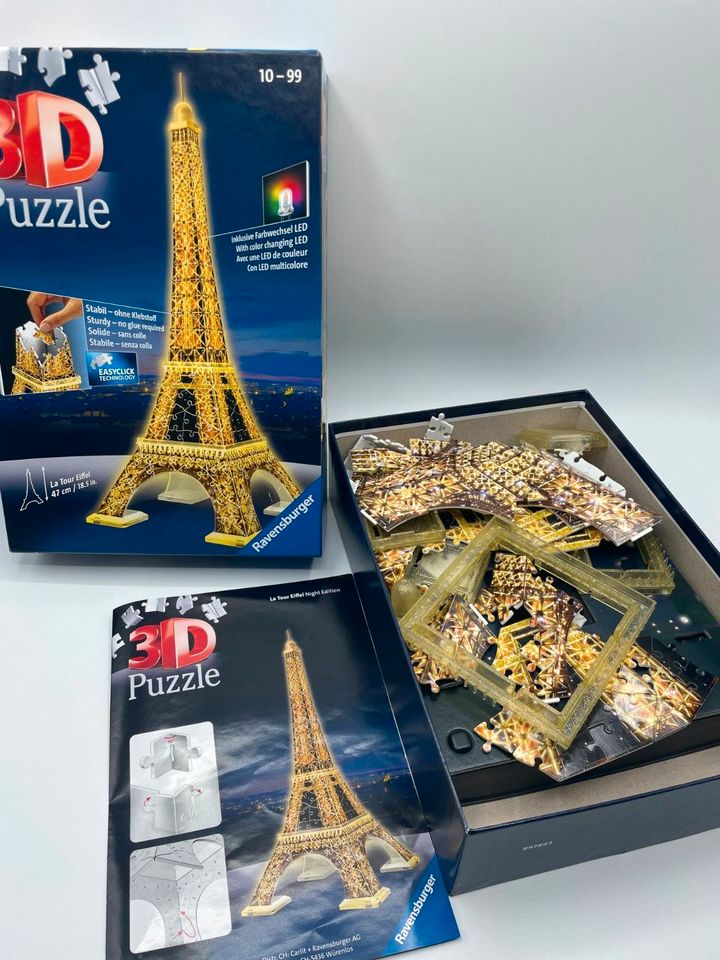 Ravensburger 3D Puzzle Eiffelturm bei Nacht - Leuchtend in Koblenz