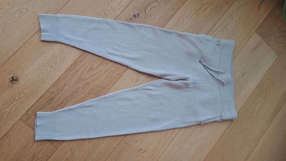 Tchibo essentials beige Strick Jogginghose Gr.S in Aalen