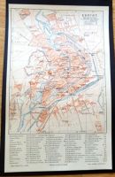 Alte Grafik Stadtplan von Erfurt 1897 Hessen - Wiesbaden Vorschau