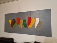 Acrylfarben Bild ( 3 teilig ) 180 x 80cm mit Signatur Nordrhein-Westfalen - Herne Vorschau