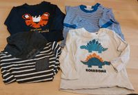 Langarm Tshirt Jungen blau Tiger gestreift 80 Dino Niedersachsen - Seevetal Vorschau