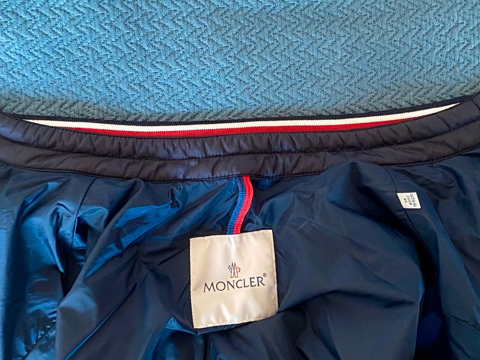 MONCLER Sommer Jacke Windjacke Gr. 14 / 158 / 164  blau Original in Aumühle bei Hamburg