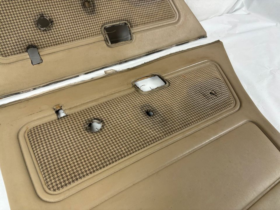 BMW E28 Türverkleidungen Türtafel hinten beige Hahnentritt in Schwendi