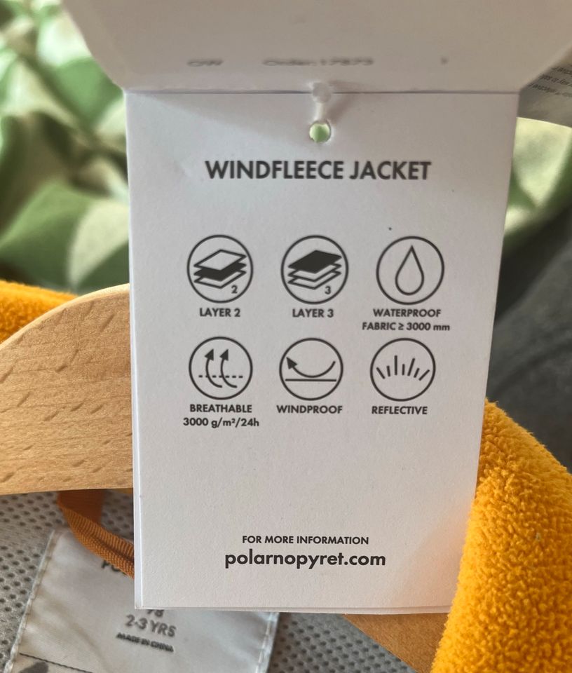 ⭐️ Windfleece | Übergangsjacke | Gr. 98 ⭐️ | Polarn O. Pyret in Hamburg