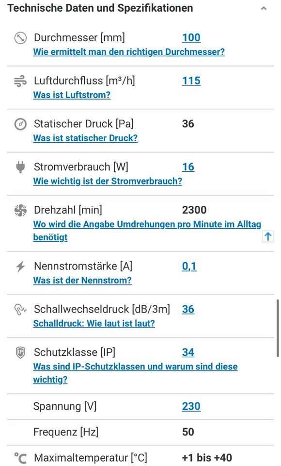 Dalap 100 BFZ Badventilator 41002 NEU in Stadtkyll