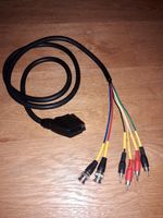 Kabel mit 1xScart-Stecker + 4xChinch-Stecker + 2xVideo Stecker Bayern - Dirlewang Vorschau