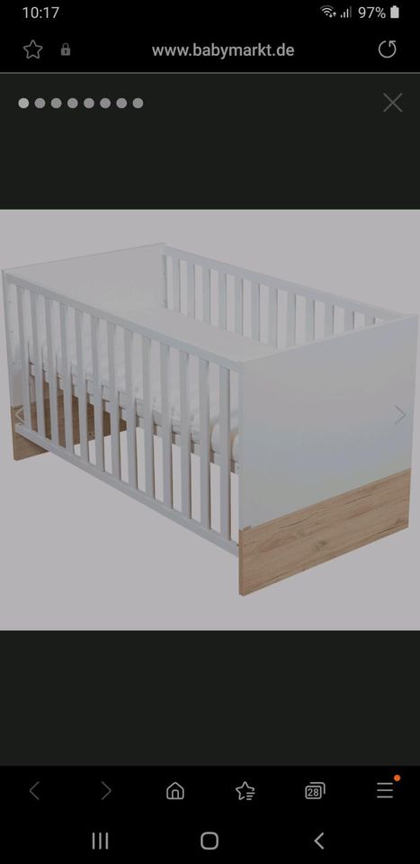 Paidi Babybett, Kinderbett 70x140 mit Lattenrost und Matratze in Ahrensfelde