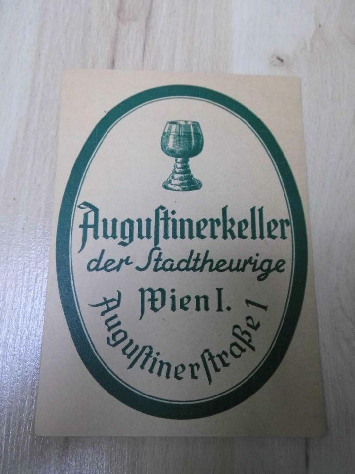 Postkarte Augustinerkeller der Stadtheurige Wien I – alt in Wesel